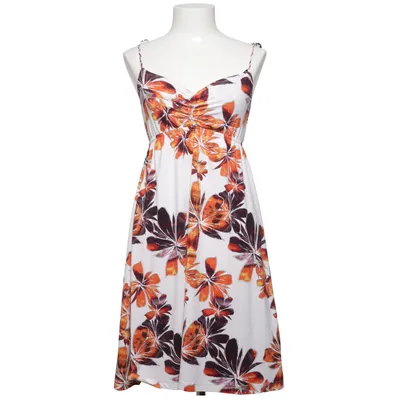 Robe longue (Blanc, Orange, Marron) de Madonna Élasthane, Polyester
