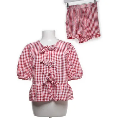 Set (Rood, Wit) van Stradivarius Katoen, Polyester