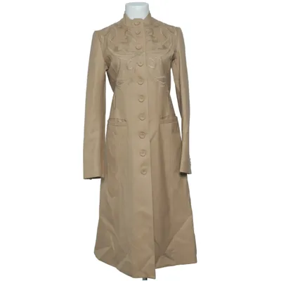 Coat (Beige) from Munthe plus Simonsen Leather, Polyester, Wool
