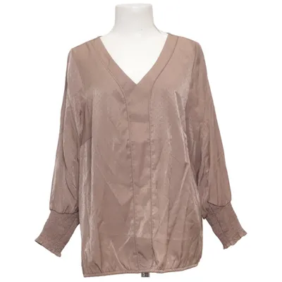 Blouse (Marron) de Zizzi Polyester, Viscose