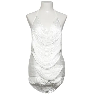 Kjole (Hvid) fra White Fox Elastan, Polyamid, Polyester
