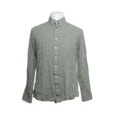 Buttondownskjorte (Grøn) fra Lindbergh White Bomuld, Linned