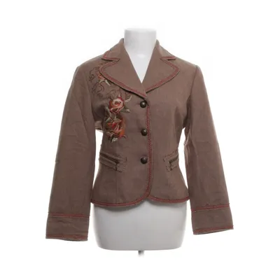 Blazer (Brun, Flerfarvet) fra Taifun Polyester, Uld, Viscose