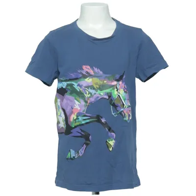 T-shirt (Blå, Flerfarvet) fra Crane Bomuld