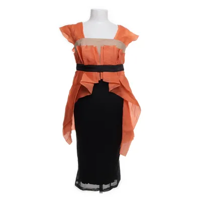 Dress (Orange, Black) from Paule KA Silk, Elastane, Polyamide