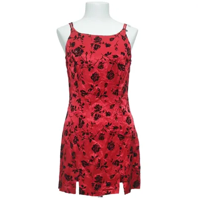 Kleid (Rot, Schwarz) von Byer Too Acetat, Viskose