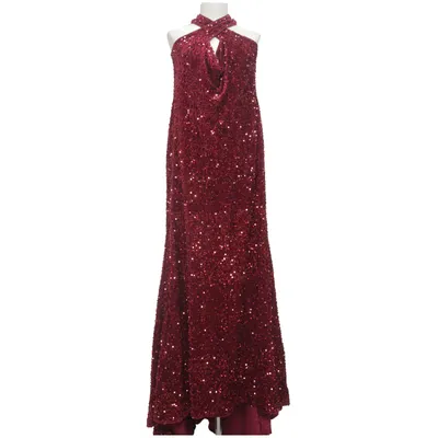 black bolero jacket for evening dress R&M Richards Women's 1 Piece Laced Shrug with Sequins Missy in Champagne main image 1