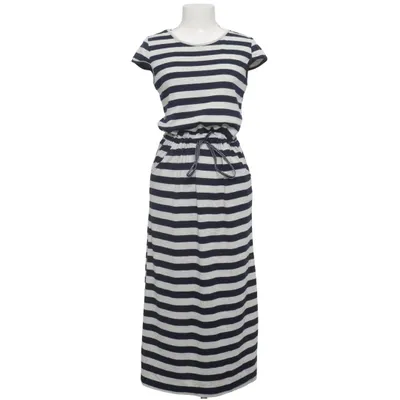 Jurk (Blauw, Grijs) van J & X Katoen, Polyester