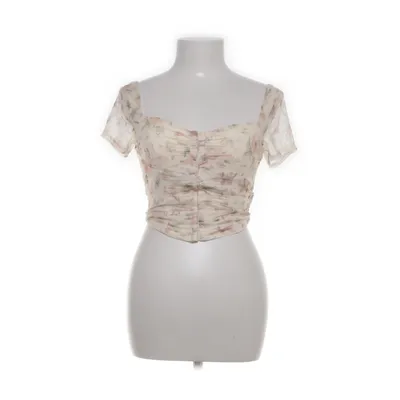 Crop top (Beige, Flerfärgad) från Lulus Elastan, Polyester
