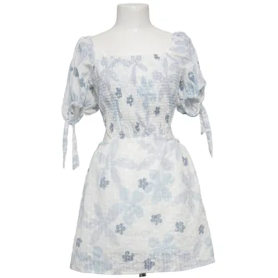 Klänning (Blå, Vit) från Sabo Bomull, Polyester
