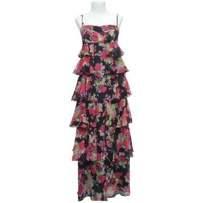 Maxi jurk (Zwart, Roze, Groen) van Sisters Polyester