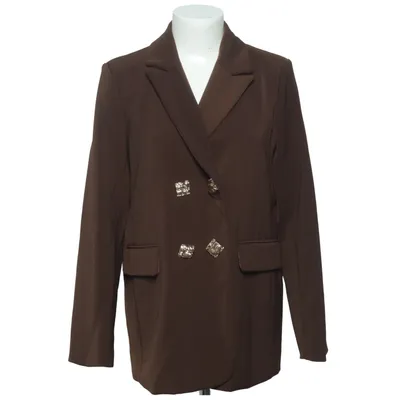 Blazer (Brown) from Maraislise Elastane, Polyester