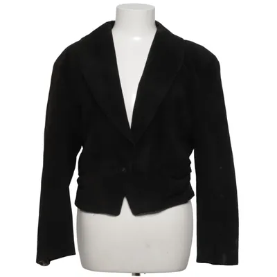 Læderblazer (Sort) fra Gavin Brown Acetat, Akryl
