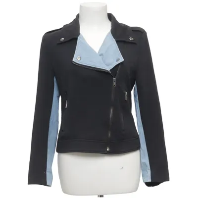 Bikerjack (Zwart, Blauw, Meerkleurig) van Romeo & Juliet Couture Elastaan, Polyester, Viscose