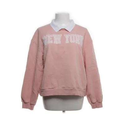Sweatshirt (Roze, Wit) van Clockhouse Katoen, Polyester