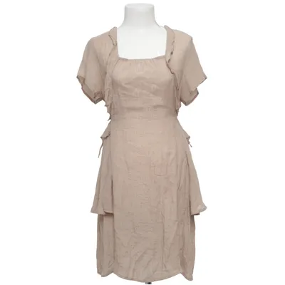 Jurk (Bruin) van Mingel Katoen, Polyester