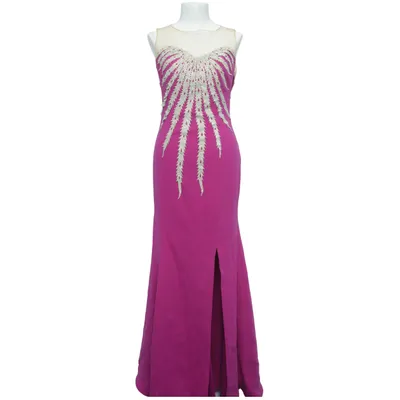 Aftenkjole (Pink) fra Odrella Elastan, Polyester