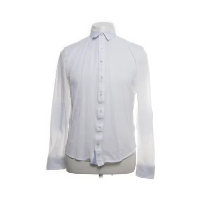 Shirt (White, Blue) from Alpha Massimo Rebecchi Cotton