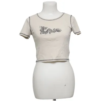 T-shirt (Beige) from House Brand Cotton, Elastane