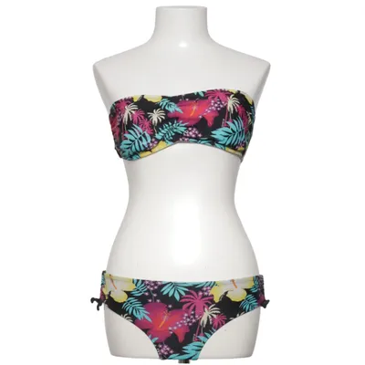 Bikini (Black, Multicolored) from Warp Elastane, Polyamide, Polyester