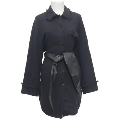 Shirt dress (Black) from Nanushka Cotton, Elastane, Linen, Polyester, Polyurethane