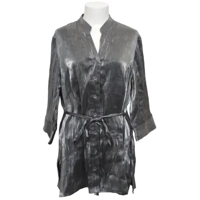 Skjorta (Grå) från M&Co Polyester, Viskos
