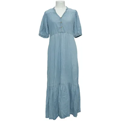 Denim jurk (Blauw) van Culture Katoen, Lyocell