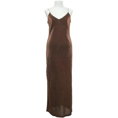 Robe longue (Marron) de Peppercorn Fibre métallique, Polyamide