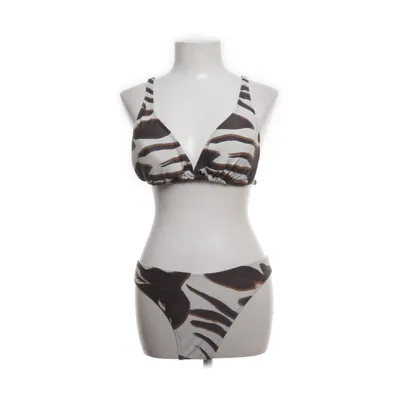 Bikini (White, Brown) from Panos Emporio Elastane, Polyamide