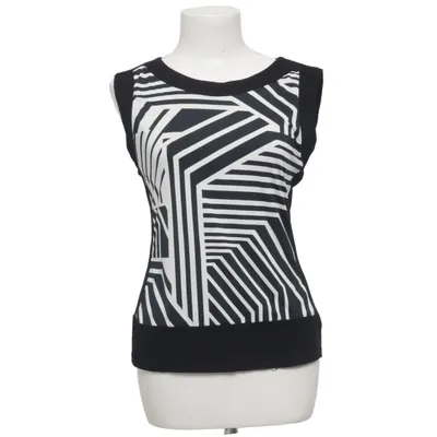 Haut (Noir, Blanc) de Jacqueline Riu Élasthane, Polyester, Viscose