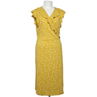 Wrap dress (Yellow, White) from Boden Cotton, Modal