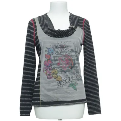 Top (Sort, Flerfarvet) fra Pause Café Bomuld, Elastan, Metallfiber, Polyamid, Polyester, Viscose