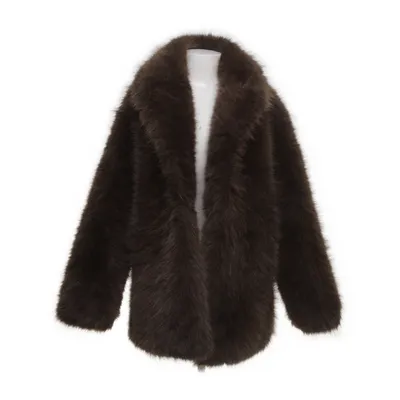 Winter jacket (Brown) from Mango Polyester, Viscose