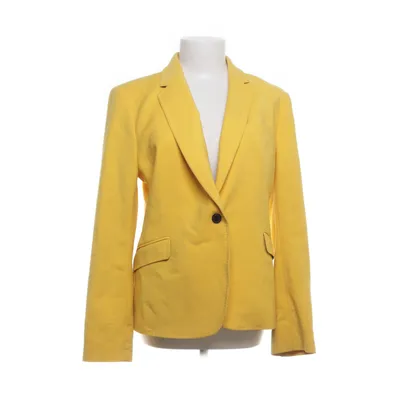 Kavaj (Gul) från Zara Woman Bomull, Elastan, Polyester