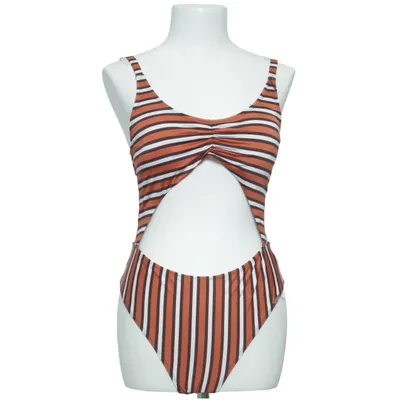Swimsuit (Brown, White, Black) from Free Society Elastane, Polyamide, Polyester