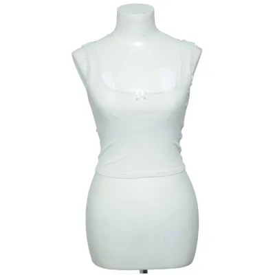 Débardeur (Blanc) de Divided by H&M Coton, Élasthane, Polyamide