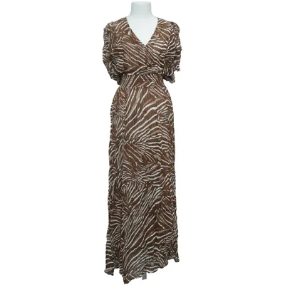 Maxikleid (Braun, Weiß) von Lene Sand Viskose