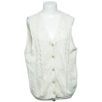 Vest (Beige) from Jane Norman Acrylic, Cotton