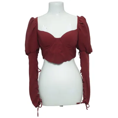 Crop top (Rood) van Oh Polly Polyester