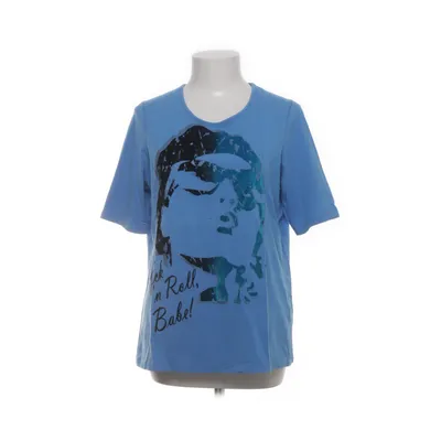 T-shirt (Blauw) van Ambiente Katoen, Elastaan
