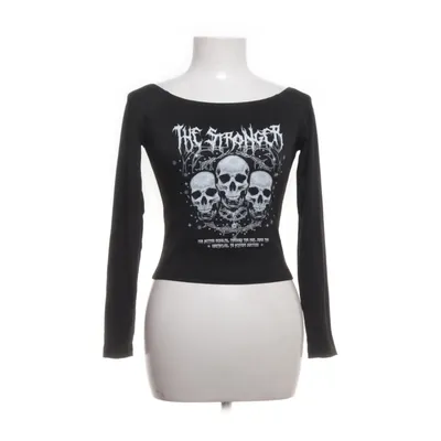 Crop top (Svart) från Shein Elastan, Polyester