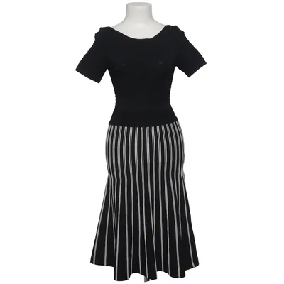 Kjole (Sort, Hvid) fra Maje Elastan, Polyamid, Viscose