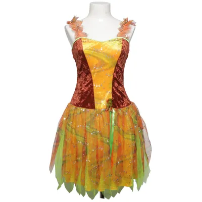 Maskeradkläder (Gul, Orange, Grön, Brun) från Fries Polyester