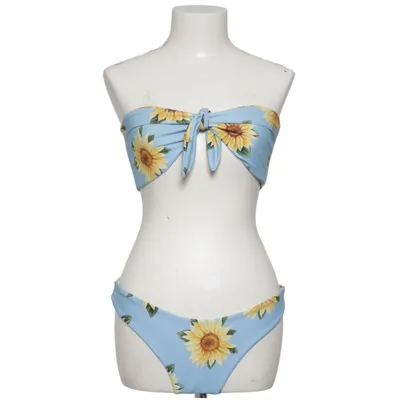 Bikini (Bleu, Jaune, Multicolore) de Zaful Élasthane, Polyester