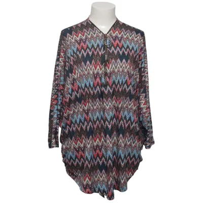 Top (Black, Multicolored) from Plus Size Elastane, Polyester