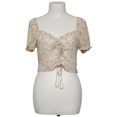 Crop top (Beige, White, Multicolored) from Pamela x NA-KD Polyester