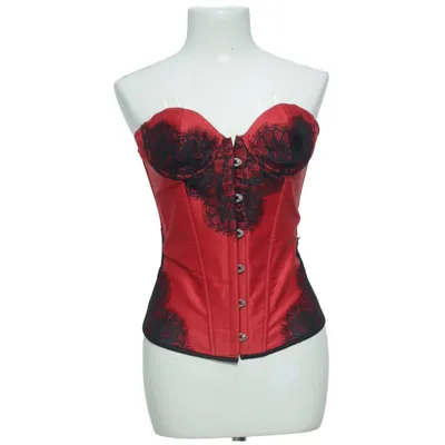 Corset (Red, Black) Elastane, Polyester