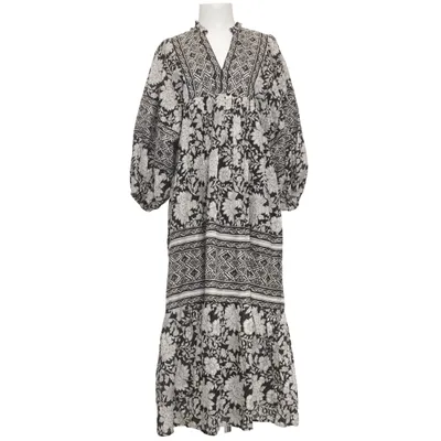Maxi dress (Black, White) from Indiska Organic cotton