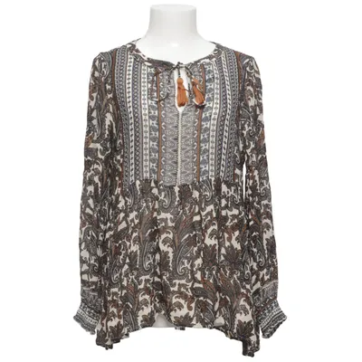 Blouse (Beige, Blauw, Bruin) van Indiska Viscose