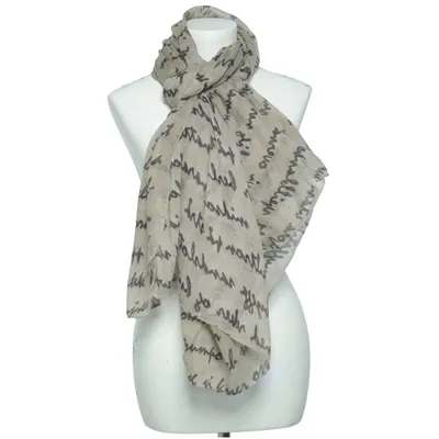 Shawl (Beige, Black) from Barfota Cotton, Polyester